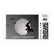 Halloween Witch in Flight stamp
