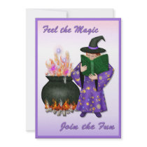 Halloween Witch Invitation by Spice Halloween Witch Invitation
