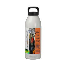 Halloween Witch License Water Bottles
