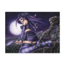 Halloween Witch - Manga Style Postcards