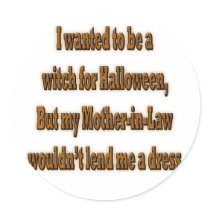 Halloween Witch Mother-In-Law Funny stickers