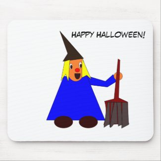 Halloween witch mousepad