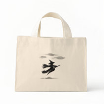 Halloween Witch on Broom bags