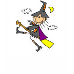 Halloween Witch on Broom