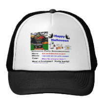 Halloween Witch Party Fun Mesh Hats