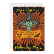 Halloween Witch Party Invitation