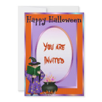 Halloween Witch Party Invitation by Spice Halloween Witch Party Invitation