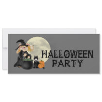 Halloween Witch Party invitations