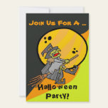 Halloween Witch Party Invitation