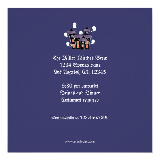 Halloween Witch Party Invitation