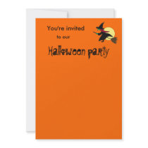 Halloween Witch Party Invitations