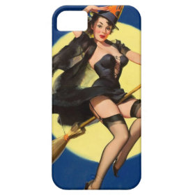 Halloween Witch Pin Up Girl iPhone 5 Case