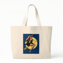 Halloween Witch Pin Up Girl Tote Bag