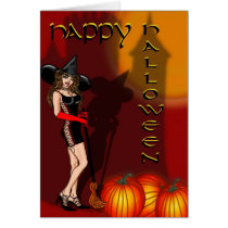 halloween witch pinup cards by teeshop halloween witch pinup cards