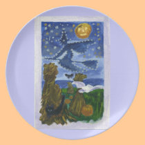 Halloween Witch plates