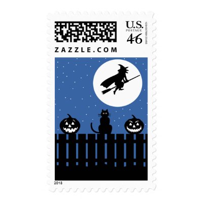 Halloween Witch postage