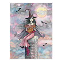 Halloween Witch Postcard