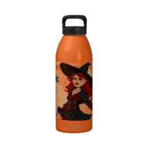 Halloween Witch Reusable Water Bottles