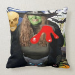 Halloween Witch Special Throw Pillow pillows