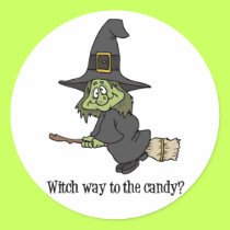 Halloween Witch stickers by holiday_tshirts Halloween Witch stickers