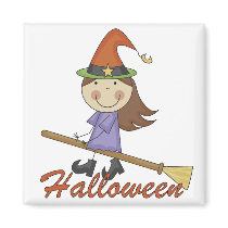 Halloween Witch T-shirts and Gifts magnets