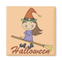 Halloween Witch T-shirts and Gifts magnets