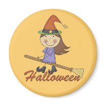 Halloween Witch T-shirts and Gifts magnets