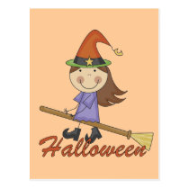 Halloween Witch T-shirts and Gifts postcards