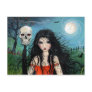 Halloween Witch Vampire Postcard