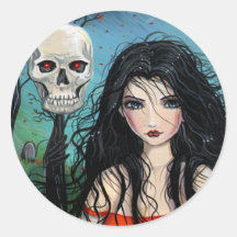 Halloween Witch Vampire Stickers