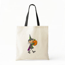 Halloween Witch with Pumpkin bags