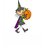 Halloween Witch with Pumpkin