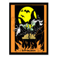 Halloween Witches Cauldron Post Card