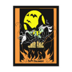 Halloween Witches Cauldron zazzle_postcard