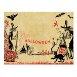 Halloween Witches Postcard