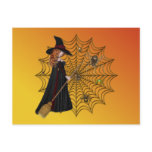 Halloween Witches Wed Postcard