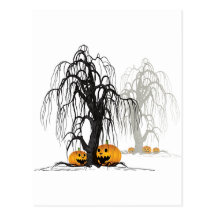 Halloween wood postcards