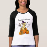 Halloween Yellow Labrador Cartoon 2 T Shirts