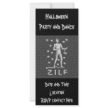 Halloween Zombie Custom Rack Card