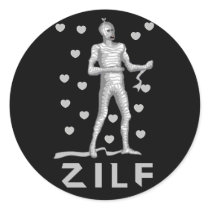 Halloween Zombie Round Sticker