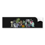 Halloweenies Group Photo Bumper Sticker