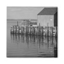 Hall's Harbour Wharf (B&W) Magnet by sruhs Hall's Harbour Wharf (B&W) Magnet
