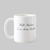 Hall's Harbour Wharf (B&W) Mug mugs