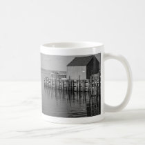 Hall's Harbour Wharf (B&W) Mug