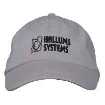Hallums Systems Grey Cap embroidered hats