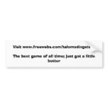 Halo Modding Store Bumper Sticker