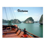 halong boat postcards