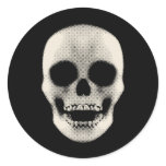 Haltone Skull: Vector Artwork: Stickers