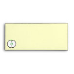 Halved apple, in green and black. Custom
