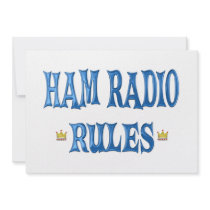 Ham Radio Rules Personalized Announcements